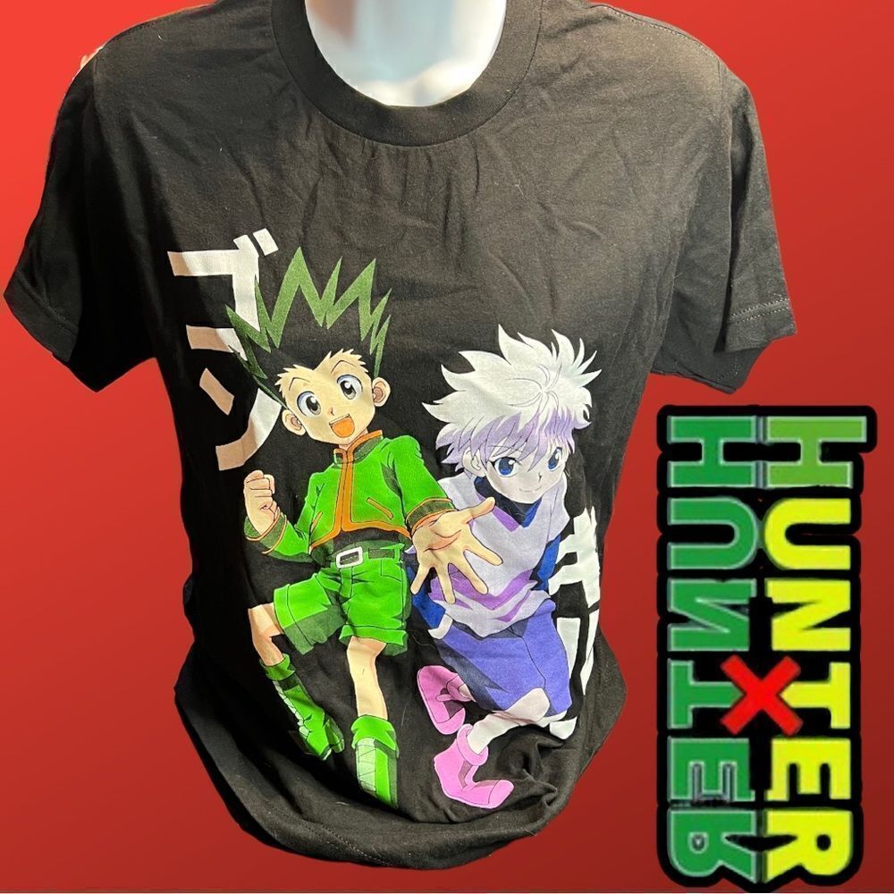 Hunter X Hunter Gon and Killua anime t-shirt - SIZE SMALL Black